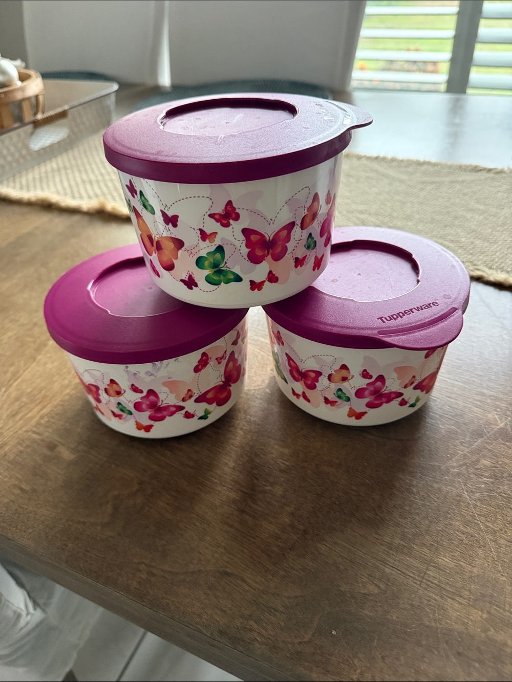 800 ml Tupperware plastic food storage containers